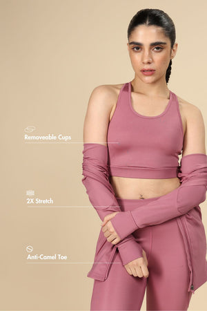 Recycled Nylon Set (Mellow Mauve)