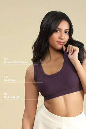 Bamboo Bra (Plum)