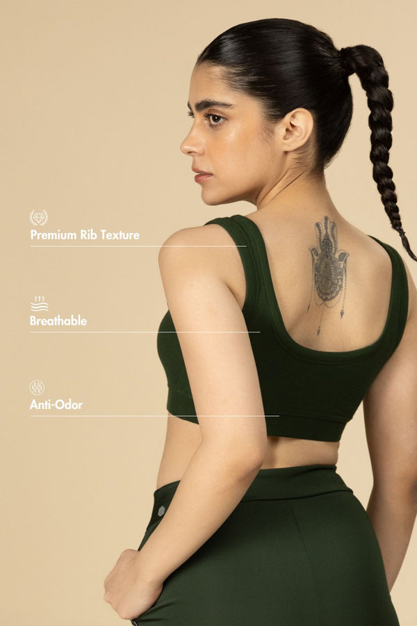 Bamboo Bra (Pine Green)