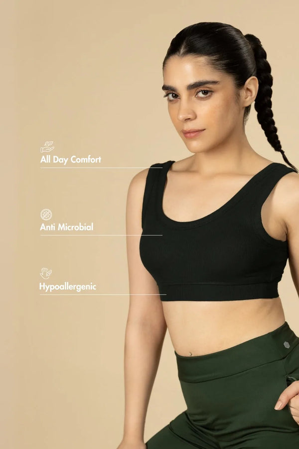 Bamboo Bra (Carbon Black)