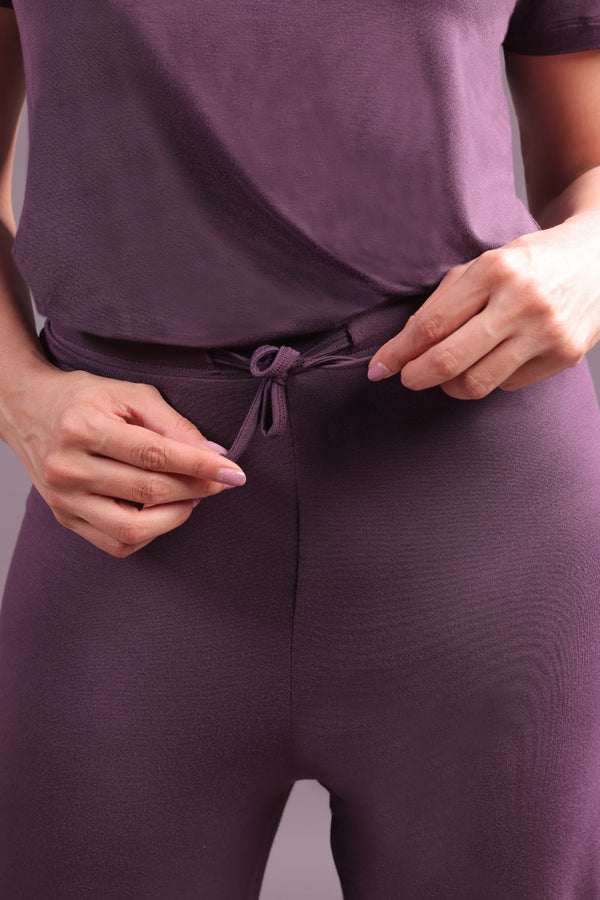 Women’s Bamboo Lounge Set (Plum)