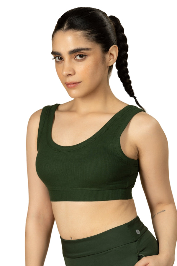 Bamboo Bra (Pine Green)