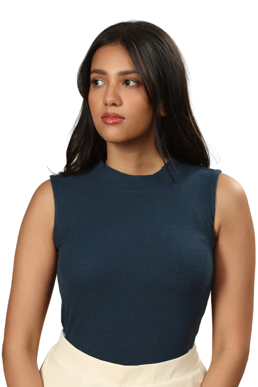 Highneck Tank (Rustic Blue)