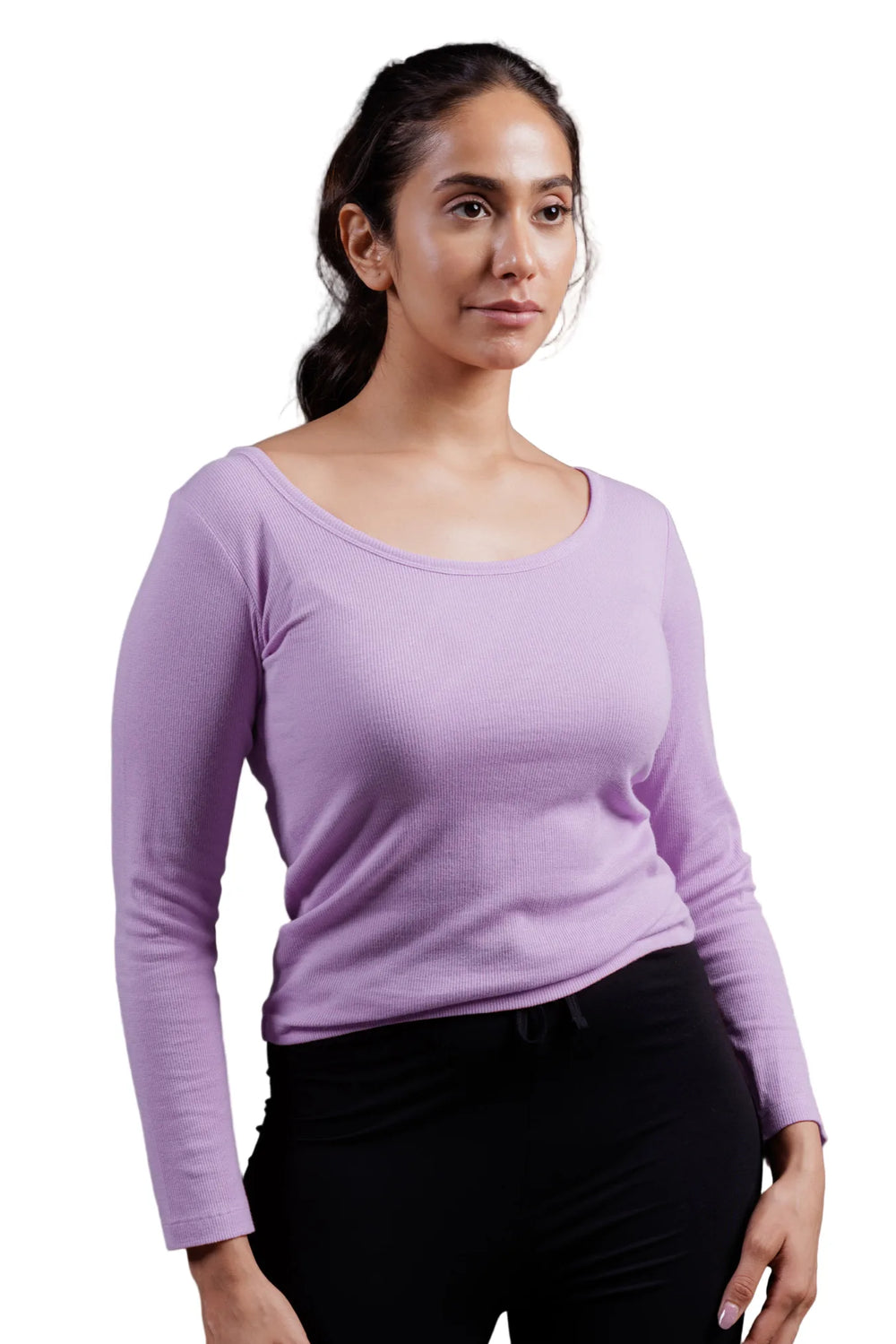 Full Sleeve Bamboo Top (Lavender Haze)