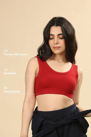 Bamboo Bra (Bold Red)