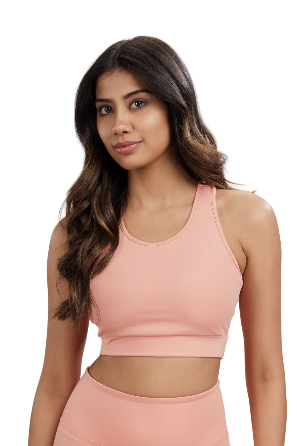 Racerback Active Bra (Peach)