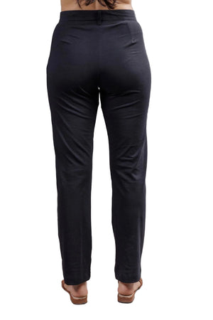 Women’s All Day Work Pants – SORONA® Stretch Trousers (220 GSM) (Carbon Black)
