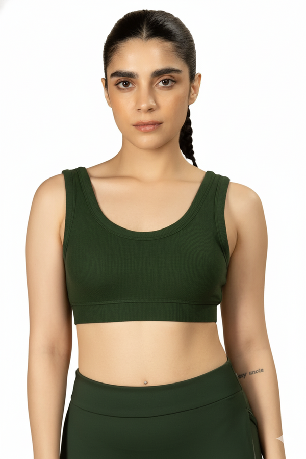 Bamboo Bra (Pine Green)