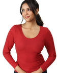 Full Sleeve Bamboo Top (Bold Red)