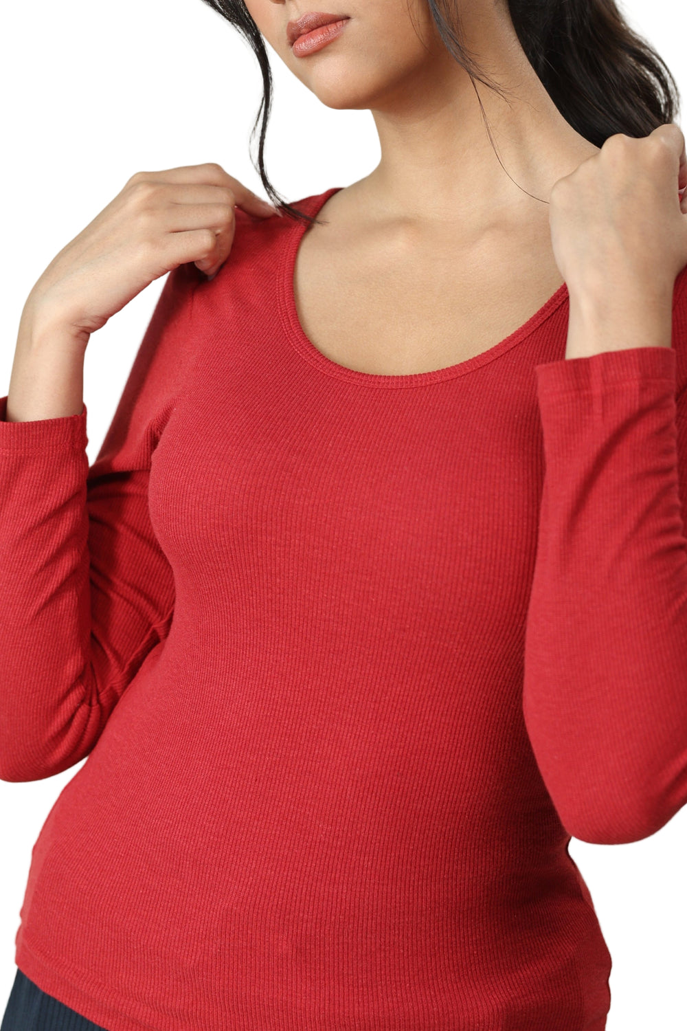 Full Sleeve Bamboo Top (Bold Red)