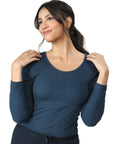 Full Sleeve Bamboo Top (Rustic Blue)