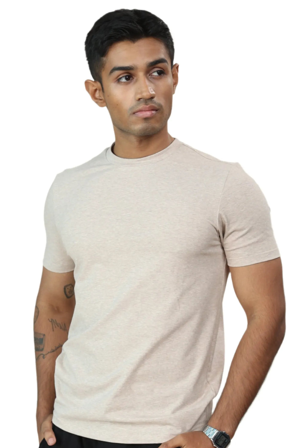 Carbon Heavyweight T-Shirt – Sorona™ (Oat Melange)