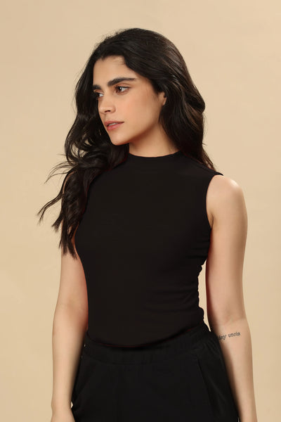 Highneck Tank (Carbon Black)
