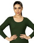 Full Sleeve Bamboo Top (Pine Green)