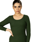 Full Sleeve Bamboo Top (Pine Green)