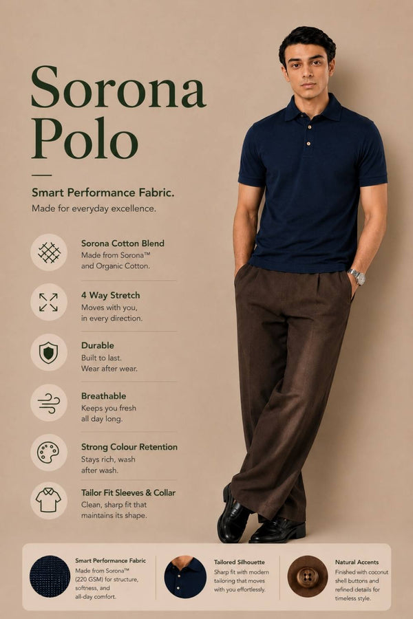 Sorona™ Polo (Midnight Navy)