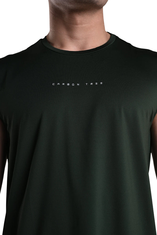 Men’s Bio Sports Tank – EcoCiclo™ Biodegradable Polyester (Pine Green)