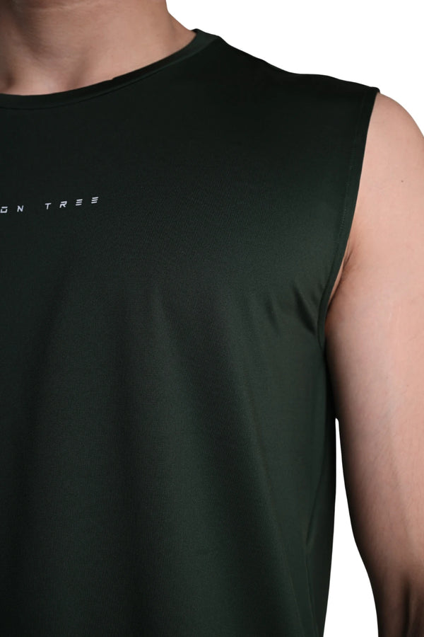 Men’s Bio Sports Tank – EcoCiclo™ Biodegradable Polyester (Pine Green)