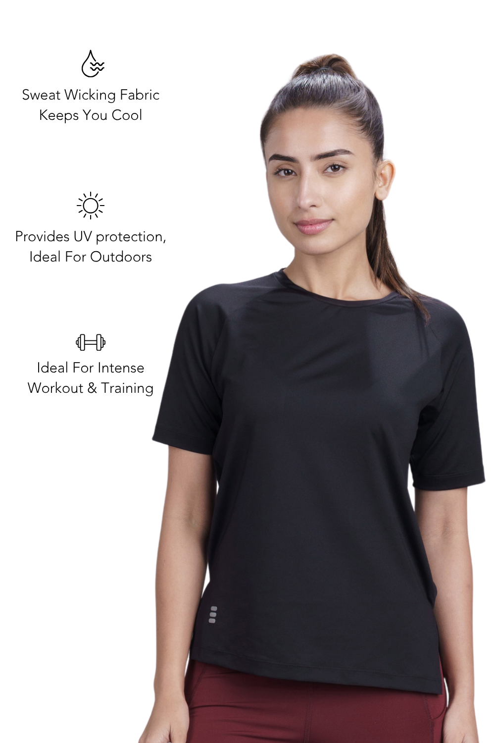 Bio Active Tee – EcoCiclo™ Biodegradable Polyester (Carbon Black)