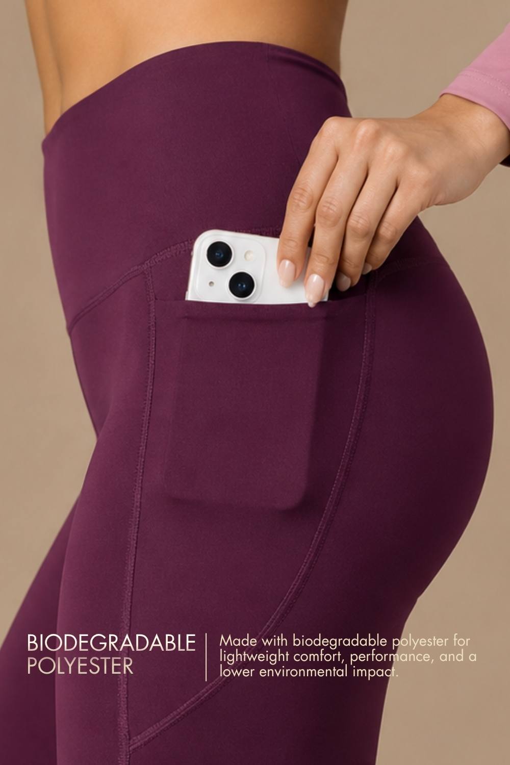Flared Yoga Leggings (Bio-Poly Edition) (Deep Purple)