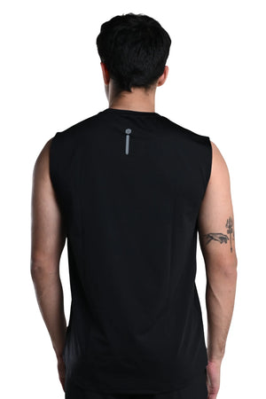 Men’s Bio Sports Tank – EcoCiclo™ Biodegradable Polyester (Carbon Black)