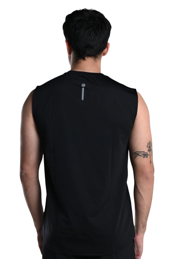 Men’s Bio Sports Tank – EcoCiclo™ Biodegradable Polyester (Carbon Black)
