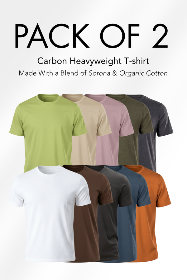 Carbon Heavyweight T-Shirt Pack of 2