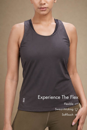 Bio Active Tank – EcoCiclo™ Biodegradable Polyester (Coal Grey)