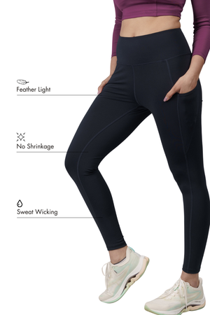 Carbon Utility Legging (2 Pockets) (Midnight Navy)