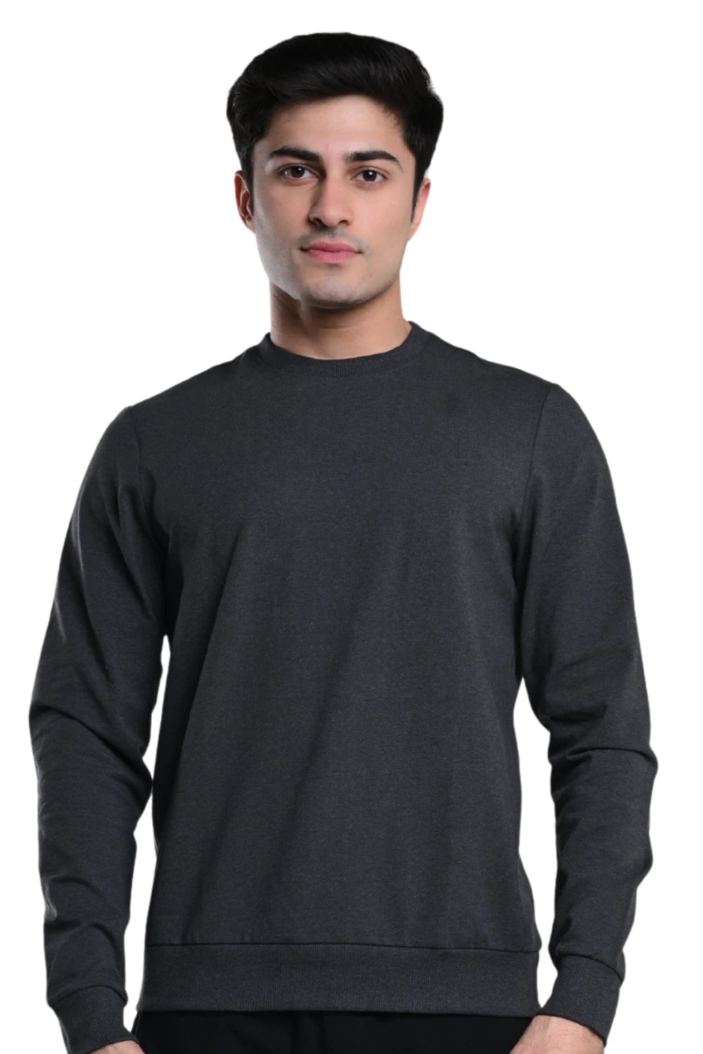 Carbon Sweatshirt – Men’s Organic Cotton Sweatshirt (Charcoal Melange)