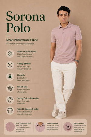 Sorona™ Polo (Adobe Rose)