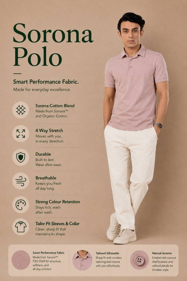 Sorona™ Polo (Adobe Rose)