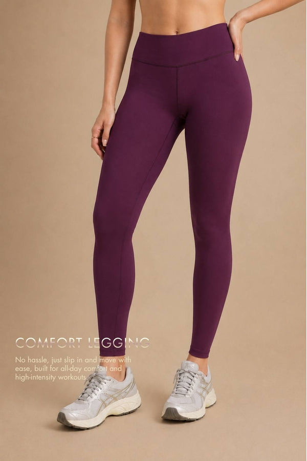 Carbon Comfort Legging (Deep Purple)