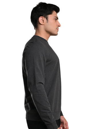 Carbon Sweatshirt – Men’s Organic Cotton Sweatshirt (Charcoal Melange)