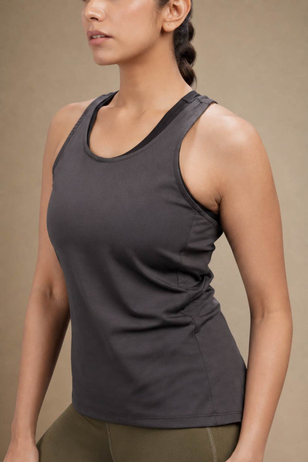 Bio Active Tank – EcoCiclo™ Biodegradable Polyester (Coal Grey)