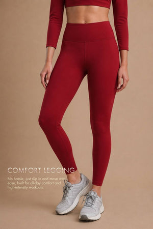 Carbon Comfort Legging (Red Rush)