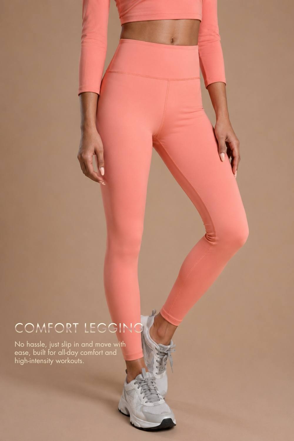 Carbon Comfort Legging (Peach)