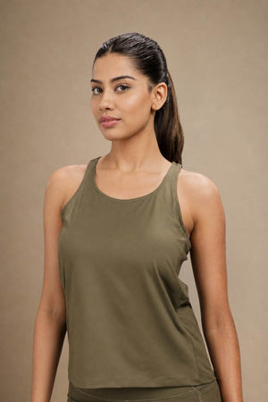 Bio Active Tank – EcoCiclo™ Biodegradable Polyester (Sage Green)