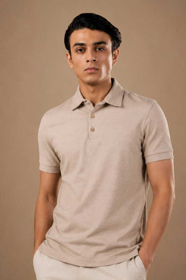 Sorona™ Polo (Oat Melange)