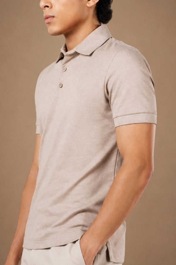 Sorona™ Polo (Oat Melange)