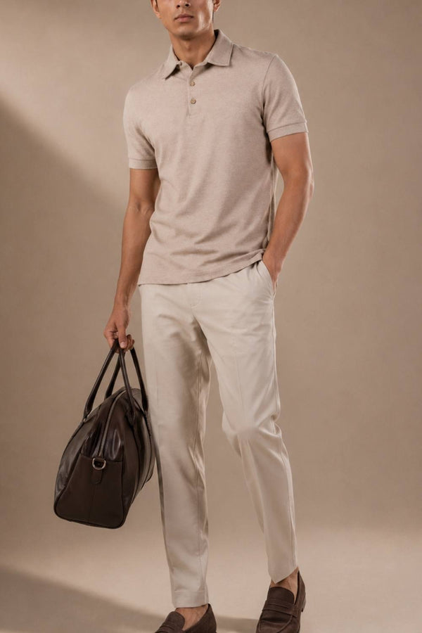 Sorona™ Polo (Oat Melange)