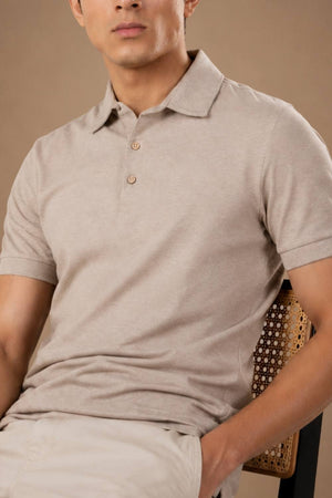 Sorona™ Polo (Oat Melange)