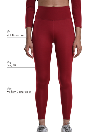 Carbon Comfort Legging (Red Rush)