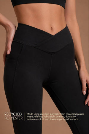 Carbon Crossband Legging (Carbon Black)