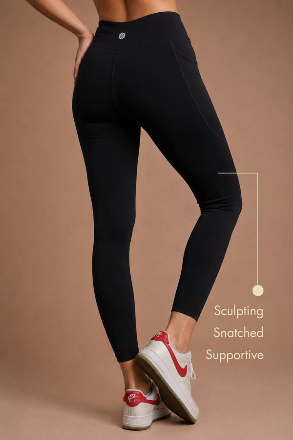 Carbon Crossband Legging (Carbon Black)