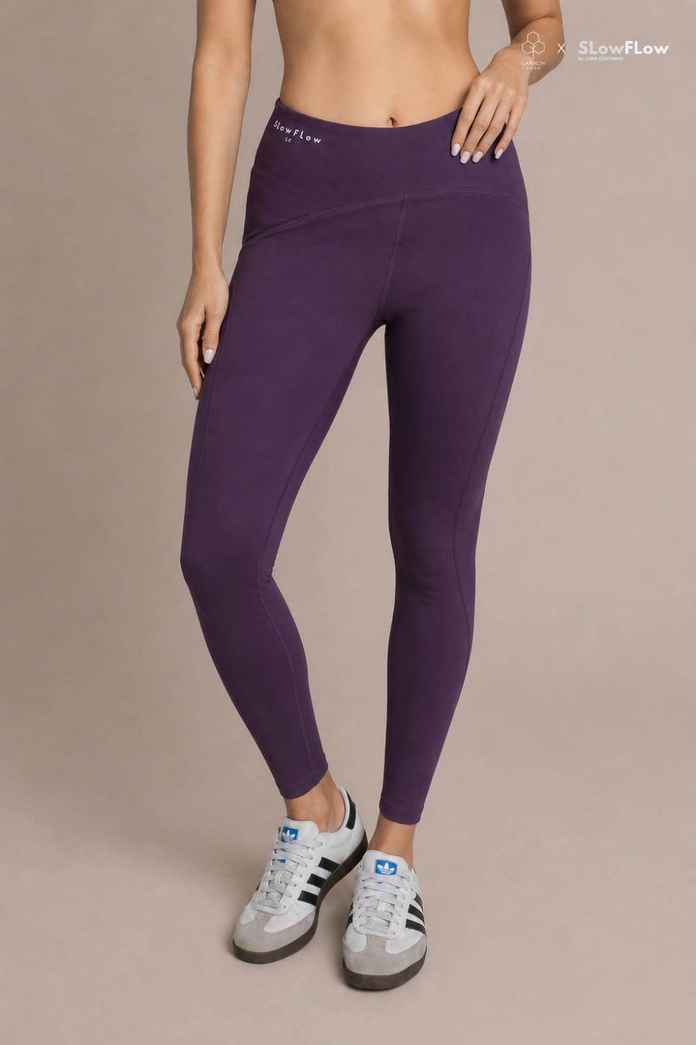 SlowFlow Straight Leggings (Plum)