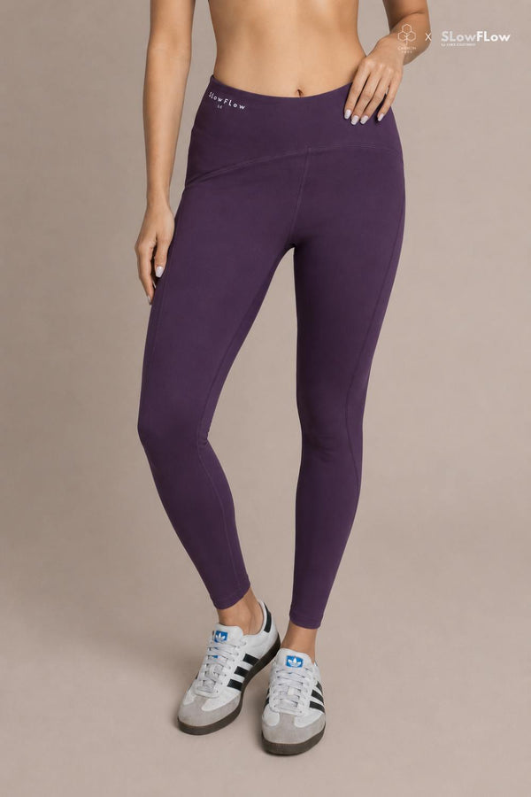 SlowFlow Straight Leggings (Plum)