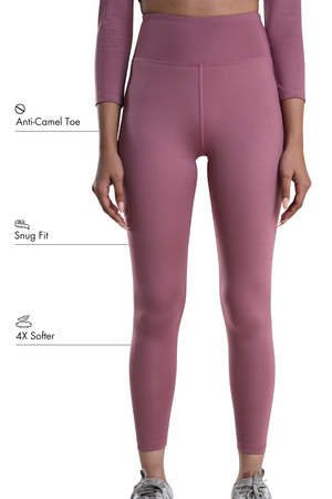 Carbon Comfort Legging (Mellow Mauve)