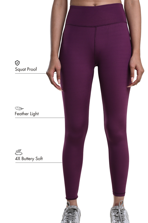 Carbon Comfort Legging (Deep Purple)