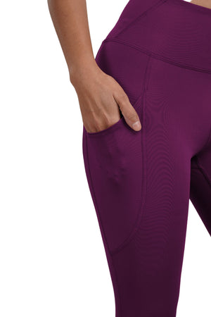 Carbon Sculpt Legging (2 Pockets) (Deep Purple)